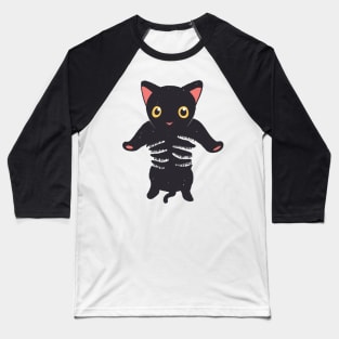 Black Kitten Being Held Black Cat Lover Baseball T-Shirt
